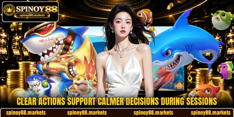 Clear actions support calmer decisions during sessions Clear actions support calmer decisions during sessions