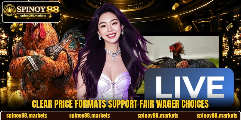 Clear price formats support fair wager choices Clear price formats support fair wager choices