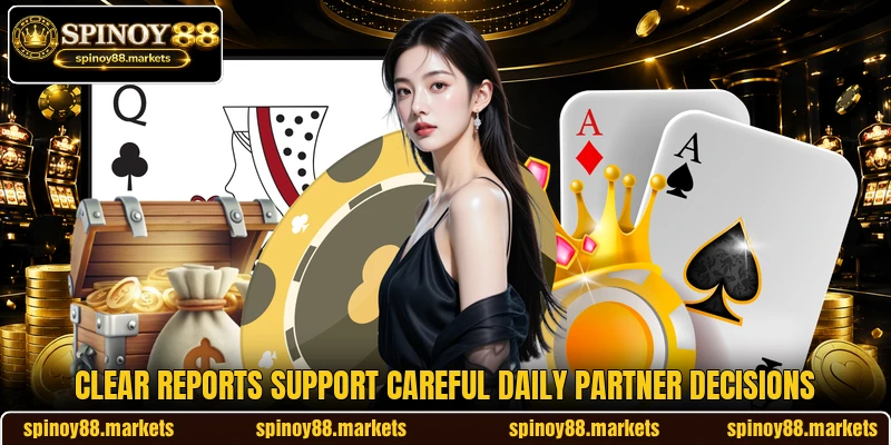 Clear reports support careful daily partner decisions Clear reports support careful daily partner decisions