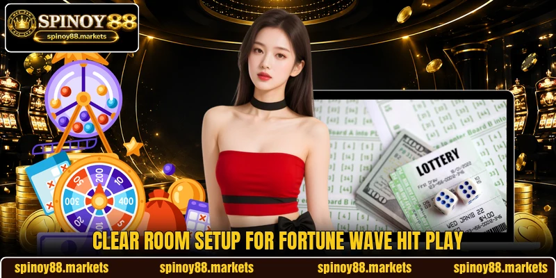 Clear room setup for Fortune Wave Hit play Clear room setup for Fortune Wave Hit play