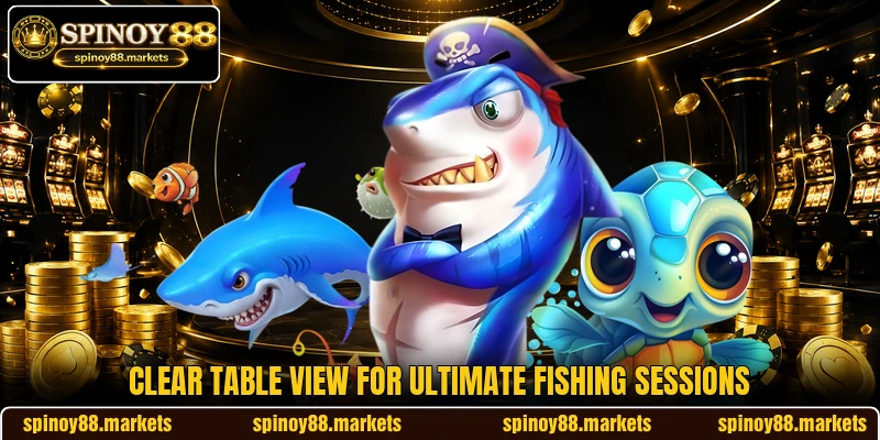Clear table view for Ultimate Fishing sessions Clear table view for Ultimate Fishing sessions