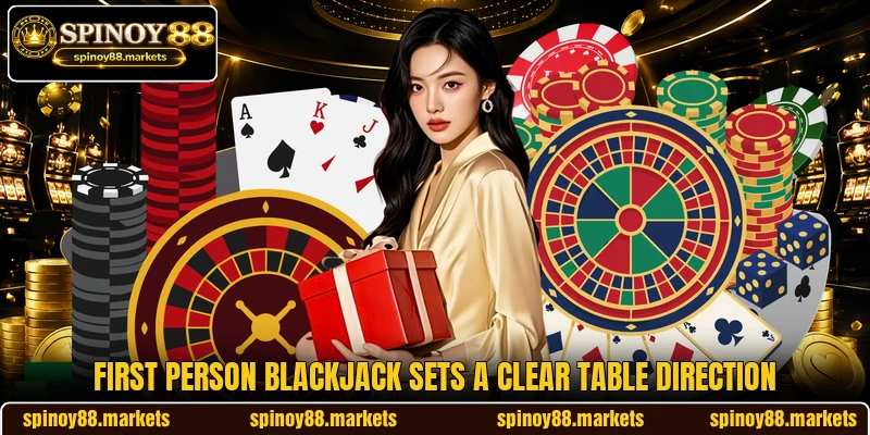 First Person Blackjack sets a clear table direction First Person Blackjack sets a clear table direction