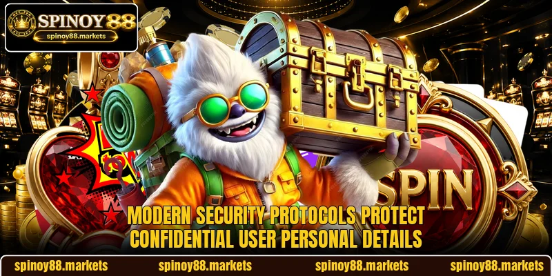 Modern security protocols protect confidential user personal details Modern security protocols protect confidential user personal details