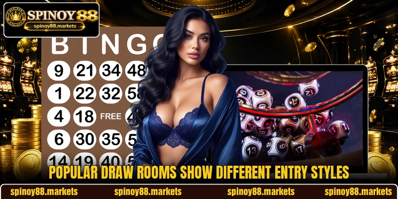 Popular draw rooms show different entry styles Popular draw rooms show different entry styles