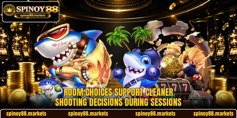 Room choices support cleaner shooting decisions during sessions Room choices support cleaner shooting decisions during sessions