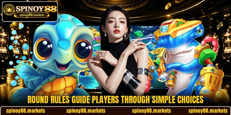 Round rules guide players through simple choices Round rules guide players through simple choices