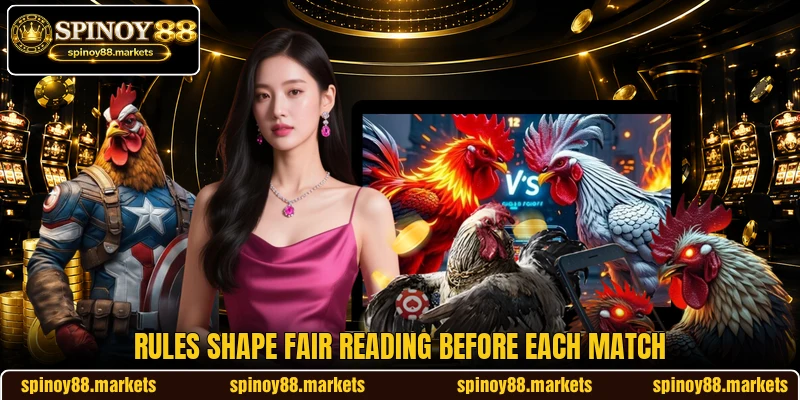 Rules shape fair reading before each match Rules shape fair reading before each match